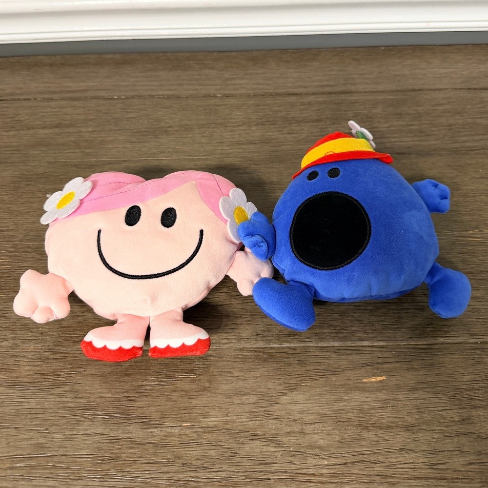 Mr Men Little Miss Plush Set Little Miss Hug and Mr Noisy Stuffed Animal Toys